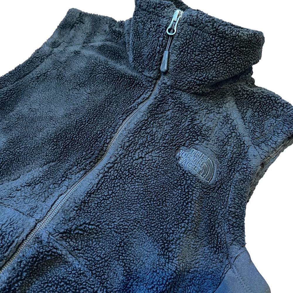 The‎ North Face Womens Osito High Pile Black Fleece Vest Full Zip Size Small